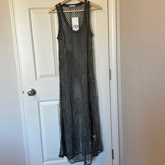 Zara LONG MESH DRESS - Picture 8 of 8